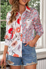 Printed Button Up Dropped Shoulder Shirt