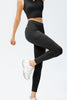 Full Size Slim Fit High Waist Long Sports Pants with Pockets