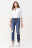 Lovervet Jackie Full Size High Rise Crop Straight Leg Jeans - BELLATRENDZ