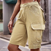 Denim Cargo Shorts with Pockets - BELLATRENDZ