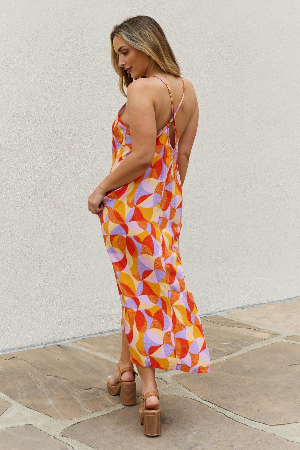 And The Why Full Size Printed Sleeveless Maxi Dress - BELLATRENDZ