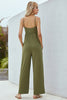 V-Neck Spaghetti Strap Wide Leg Jumpsuit