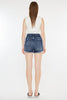 Kancan Raw Hem Button Fly Denim Shorts