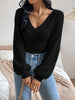 V-Neck Long Sleeve T-Shirt