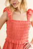 And The Why Smocked Ruffled Tiered Dress