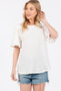 Ces Femme Textured Puff Sleeve Top