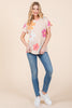 BOMBOM Floral Short Sleeve T-Shirt