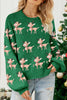 Reindeer Round Neck Drop Shoulder Sweater