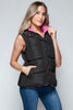 Snobbish Snap and Zip Closure Hooded Vest