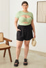 Zenobia Plus Size Drawstring Elastic Waist Shorts with Pockets