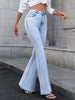 Pearl Trim Bootcut Jeans with Pockets