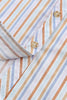 Pocketed Striped Collared Neck Short Sleeve Shirt