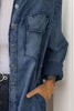 Full Size Pocketed Button Up Long Sleeve Denim Jacket