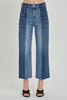RISEN Full Size Mid-Rise Waist Two-Tones Jeans with Pockets