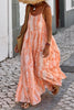 Printed Scoop Neck Maxi Cami Dress