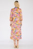 Celeste Full Size Floral Midi Dress with Bow Tied