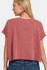 Zenana V-Neck Short Sleeve Crop T-Shirt