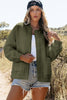 Jungle Green Floral Quilted Jacket