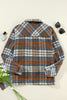 Plaid Button Up Long Sleeve Jacket