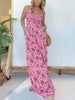 Full Size Printed Spaghetti Strap Wide Leg Jumpsuit