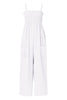 Smocked Spaghetti Strap Wide Leg Jumpsuit