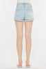 Kancan High Rise Repaired Mom Denim Shorts