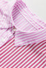 Striped Button Up Flounce Sleeve Shirt