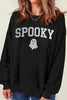 SPOOKY Round Neck Long Sleeve Sweatshirt