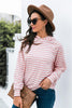 Horizontal Stripe Raglan Sleeve Hoodie - BELLATRENDZ