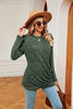 Long Sleeve Ribbed Twisted Top