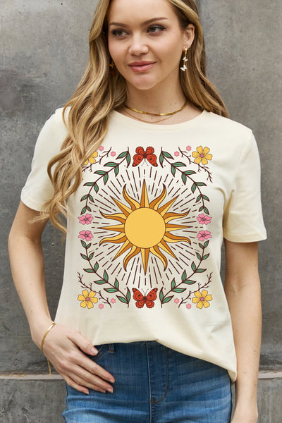 Simply Love Full Size Sun Graphic Cotton Tee