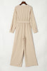 Pocketed Tied Wide Leg Jumpsuit