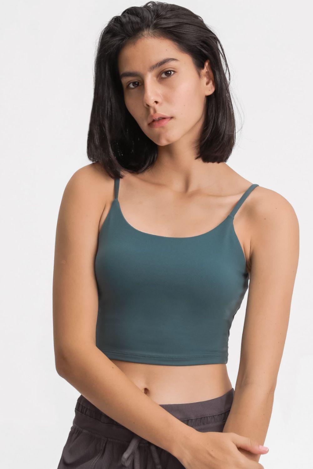 Feel Like Skin Scoop Neck Sports Cami - BELLATRENDZ