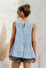 Round Neck Tiered Tank - BELLATRENDZ