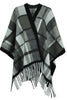 Cloak Sleeve Fringe Detail Poncho