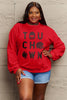 Simply Love Full Size TOUCHDOWN Long Sleeve Sweatshirt