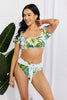 Marina West Swim Vacay Ready Puff Sleeve Bikini in Floral - BELLATRENDZ