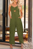 Smocked Spaghetti Strap Wide Leg Jumpsuit - BELLATRENDZ