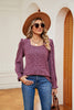 Square Neck Puff Sleeve Top