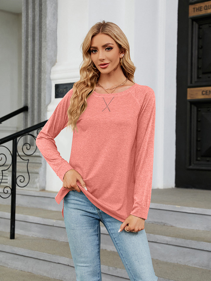 Round Neck Long Sleeve T-Shirt