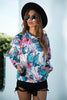 Printed Dropped Shoulder Hoodie - BELLATRENDZ