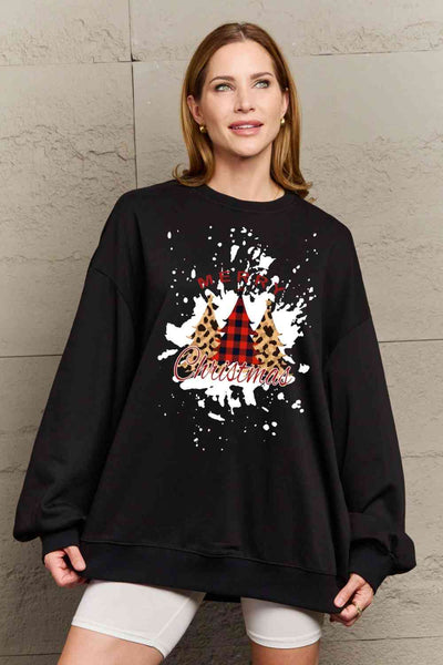 Simply Love Full Size MERRY CHRISTMAS Graphic Sweatshirt