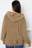 Zip Up Pocketed Hooded Outerwear