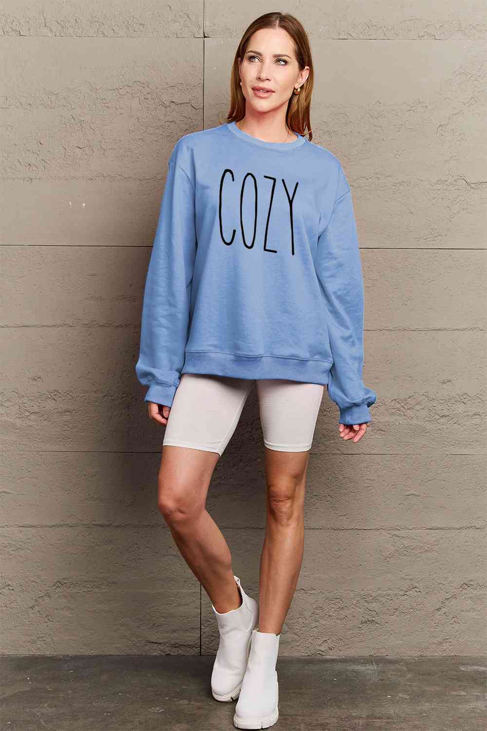 Simply Love Full Size COZY Graphic Sweatshirt