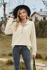 Collared Neck Long Sleeve Blouse