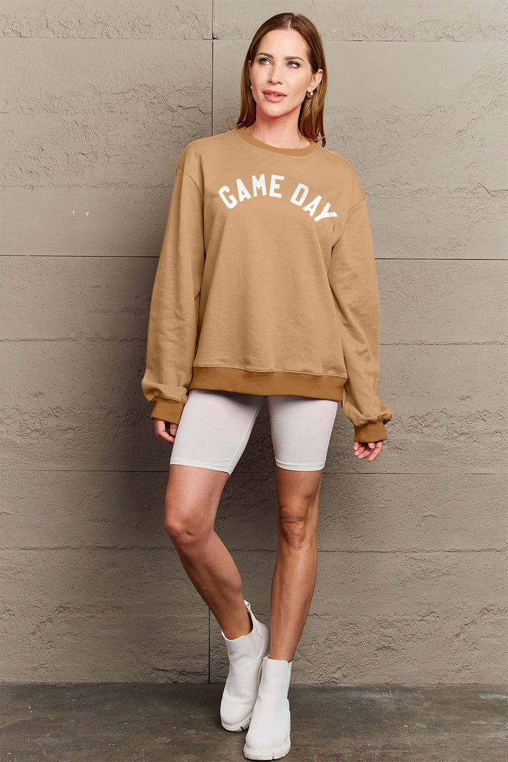 Simply Love Full Size GAME DAY Graphic Sweatshirt