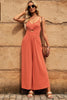 Smocked Spaghetti Strap Wide Leg Jumpsuit - BELLATRENDZ