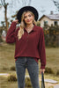 Collared Neck Long Sleeve Blouse