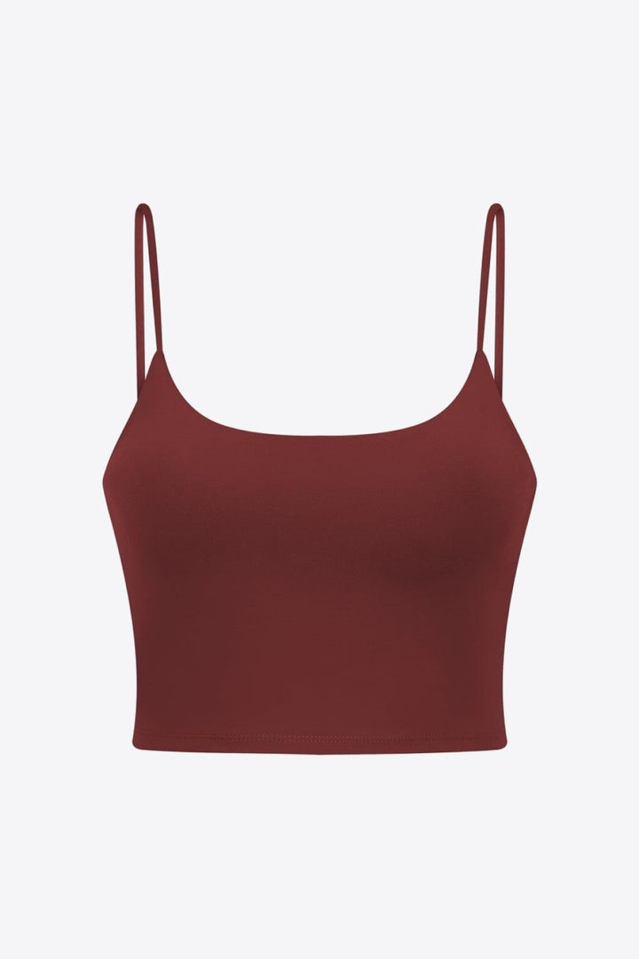 Feel Like Skin Scoop Neck Sports Cami - BELLATRENDZ