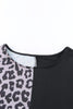 Leopard Color Block Split Dress - BELLATRENDZ
